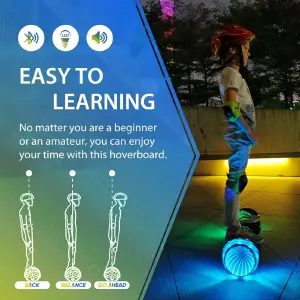 Malumeta Eléctrica Hoverboard Led 9 Inch