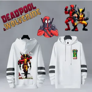 Buzo Buso Hoodie Blanco Dead Pool 3