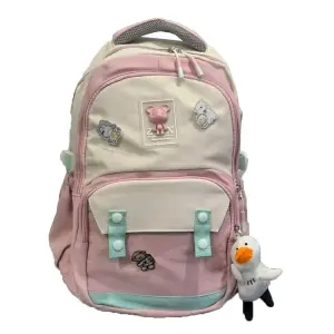 Maleta Morral Escolar Peluche Rosado