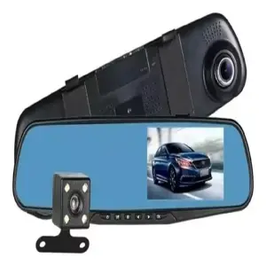 Espejo Retrovisor Doble Camara Dvr Hd De