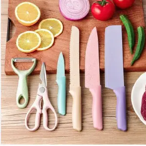 Set de cuchillos de colores elegante X6
