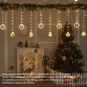 Luz De La Cortina 8 Modos LED Ventana