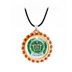Collar Policia Escudo Colombia Unisex