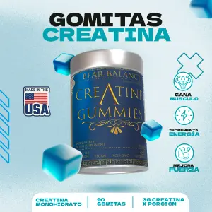 Gomitas creatina x 90 unidades importada