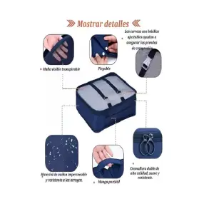 Kit Organizador De Ropa Viajero 7 Piezas