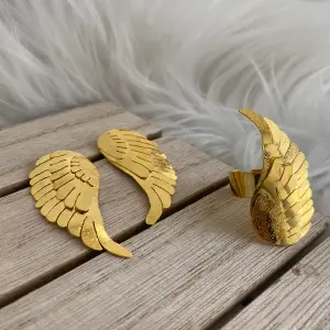 aretes alas de angel