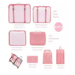 SET BOLSAS VIAJERAS x 8 PIEZAS ORGANIZAD