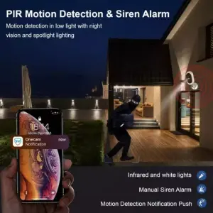 CAMARA IP EXTERIOR SENSOR APP TUYA. 3 M