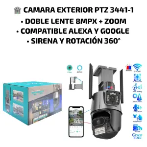 camara exterior ptz 3441-1 doble lente