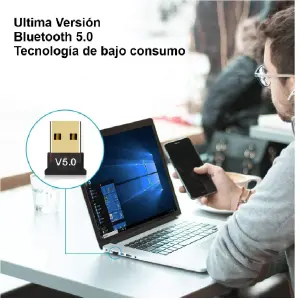 Adaptador Usb de  Bluetooth V 5.0