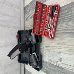 Combo mini motosierra+ kit d herramienta
