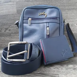 Trio Velez Bolso 24 cm Correa Billetera