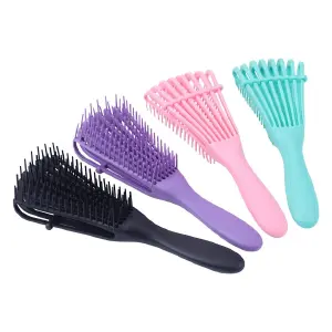 Cepillo Cabello Rizado Ondulado Desenred
