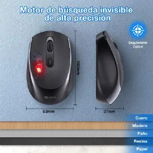 Mouse Inalámbrico Portátil 2.4g 1600 Dpi