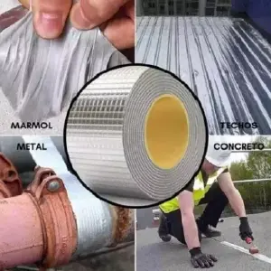 Cinta Impermeable Aluminio Butilo 20 Mtr