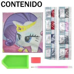 Set Cuadro Diamantes Infantil 30x30cm