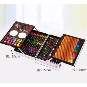 Set Kit Colores 145 Pcs Arte Dibujo