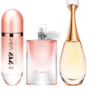 set x 3, jadore, vida bella, 212 rose