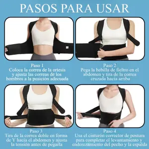 Faja Ajustables De Corrección De La Post