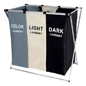 Cesta De Ropa Almacenamiento Con Triple
