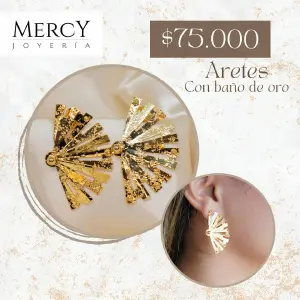 Joyeria Aretes Mercy