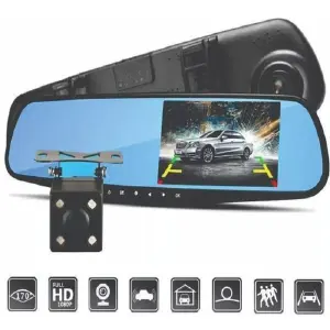 3U Espejo Retrovisor Doble Cámara