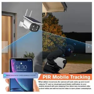 CAMARA IP SOLAR WIFI LOW POWER