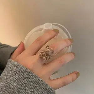 Anillo Ajustable Oso De Peluche Kawaii