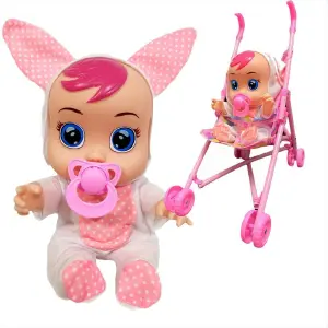 Muñeca Bebes Llorones Con Coche