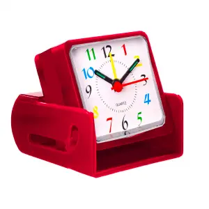 Reloj De Mesa Despertador Portatil Cuadr