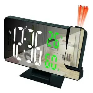 Reloj Despertador Digital Con Proyector