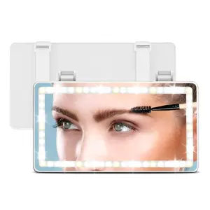 Espejo Tocador Luz Led Visera Automovil