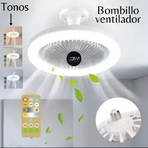 Bombillo ventilador con control