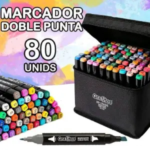 Set de Marcadores doble punta