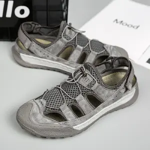 SANDALIAS ANTIDESLIZANTES CUERO
