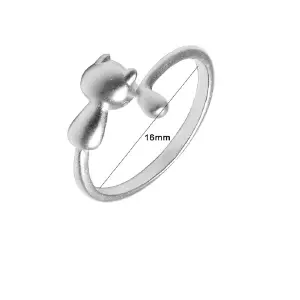 Anillo Gato Moderno Ajustable Delgado