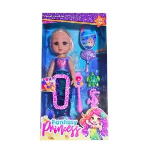 Muñeca Princesa Sirena Multicolor Mundo