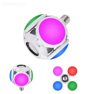 Foco Lámpara Bocina Led Rgb Bluetooth Co