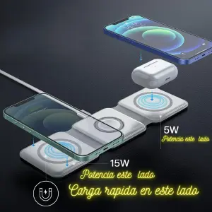 Cargador Magnetico Plegable 3 en 1