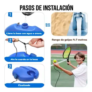 ENTRENADOR DE TENIS INDIVIDUAL PORTATIL