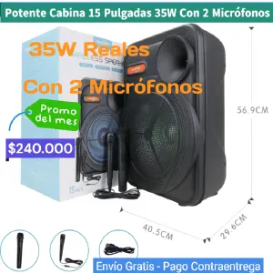 CABINA PARLANTE 15 PULGADAS GTS-1883