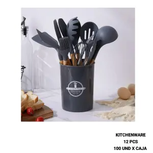 Kit Utensilios Cocina Silicona Set 12 pz