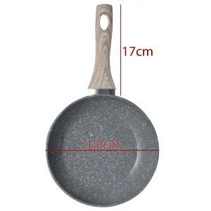 Sartén Antiadherente Base Difusora 18cm: Cocina Fácil y Saludable - Sartén Antiadherente Base Difusora 18cm