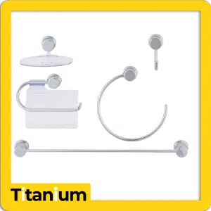 JUEGO DE ACCESORIOS BANO TITANIUM X5 AB