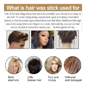 Cera para cabello en barra antifrizz
