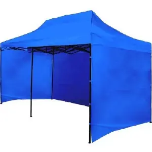Carpa toldo plegable 6x3 laterales azul