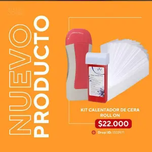 Kit calentador de cera roll on