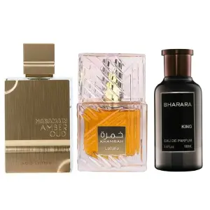 PERFUMES KIT BHARARA+KHAMRAH+AMBEROUD