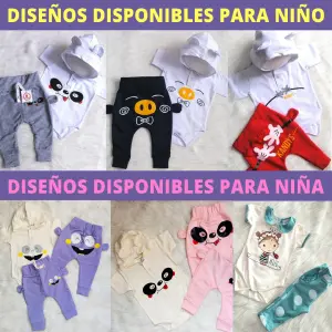 3 Conjuntos Body + Pantalón para Bebé