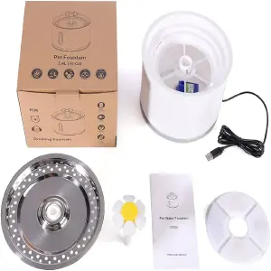 FUENTE AGUA ELECTRICA GATO TIPO FLOR AC